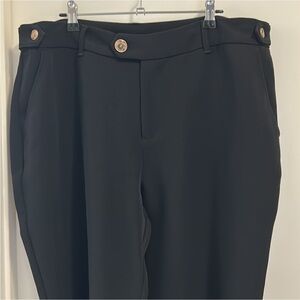 CULTURE Black Trousers with Gold Accents NWT